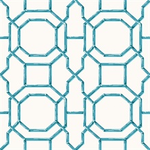 Summer Teal Trellis