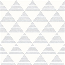 Summit Light Grey Triangle Wallpaper