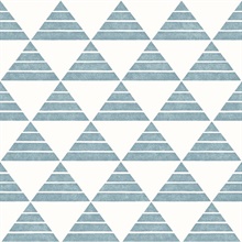 Summit Turquoise Triangle Wallpaper