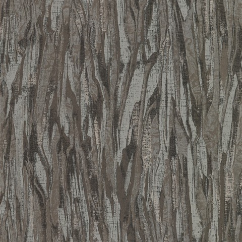 Suna Dark Taupe Vertical Woodgrain Stripe Wallpaper