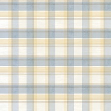 Sunday Blue Tartan Wallpaper