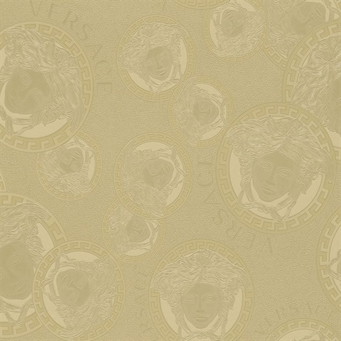 Sunlit Gilded Age Versace Italian Wallpaper