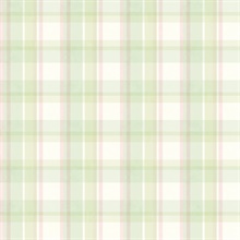 Sunny Green Tartan Wallpaper