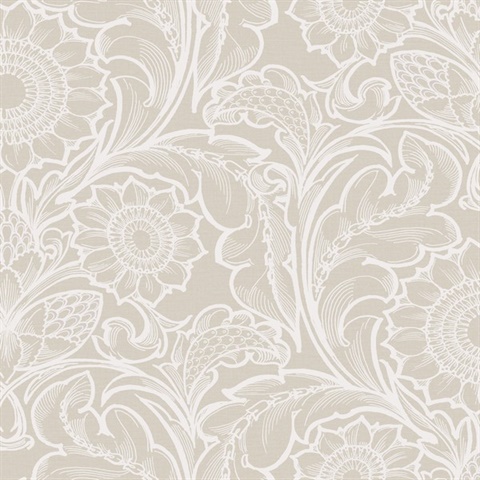 Sunnyside Up Beige Wallpaper
