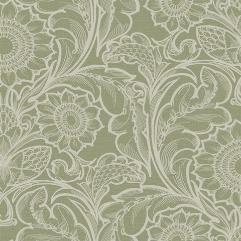 Sunnyside Up Green Wallpaper