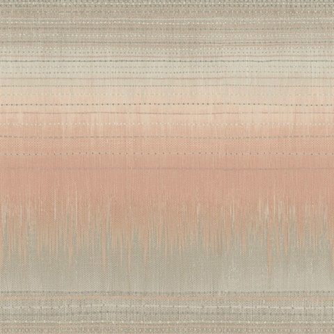 Sunset Orange Southwest Najavo Stripe Wallpaper