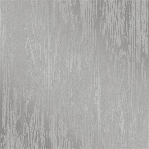 Superior Grey Glass Bead Textured Vertical Wood Wallpaper