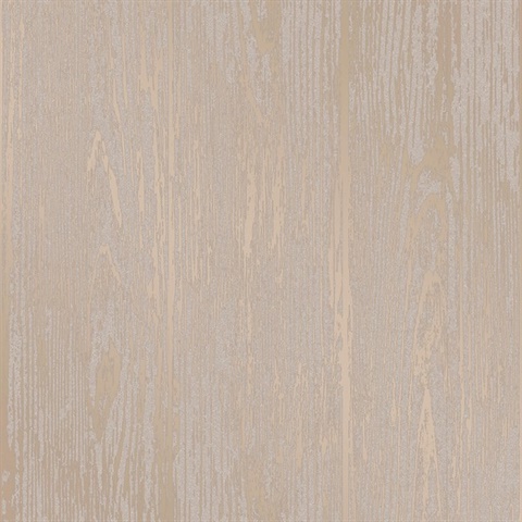 Superior Metallic Glass Bead Textured Vertical Wood Wallpaper