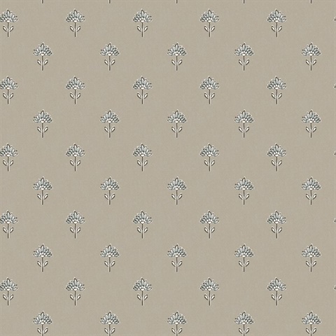 Surdiva Stone Floral Fan Wallpaper