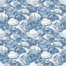 Surfside Blue Shells Wallpaper