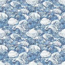 Surfside Blue Shells Wallpaper