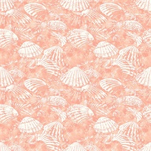 Surfside Coral Shells Wallpaper