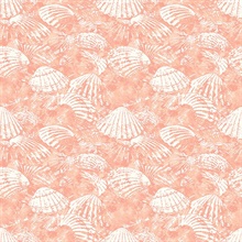 Surfside Coral Shells Wallpaper