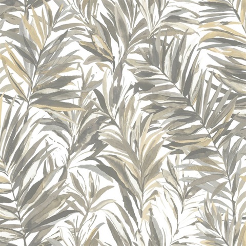 Swaying Palms Neutral Wallpaper