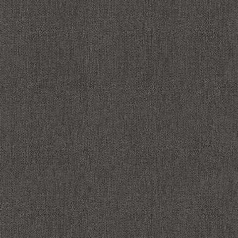 Sydney Charcoal Textured Faux Linen Wallpaper