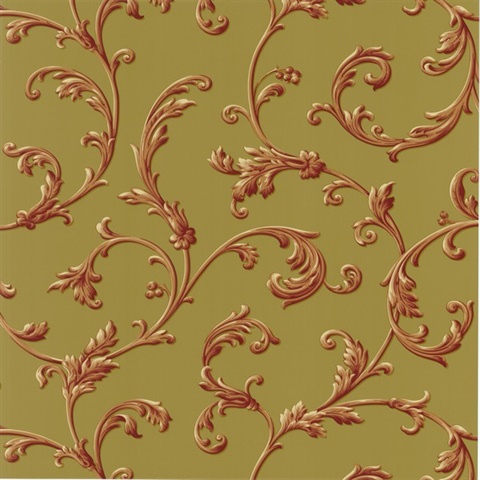 Sylvia Rust Ornate Scroll