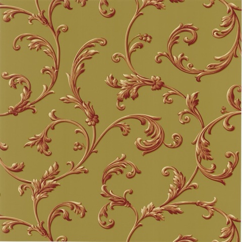 Sylvia Rust Ornate Scroll