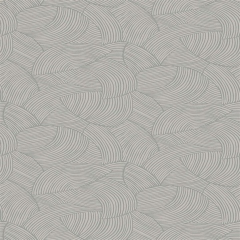 Symphony Metal Modern Textured Swirl  Wallpaper