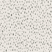 Tachette Charcoal Watercolor Polka Dot Wallpaper