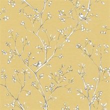 Tadley Yellow Branch Wallpaper