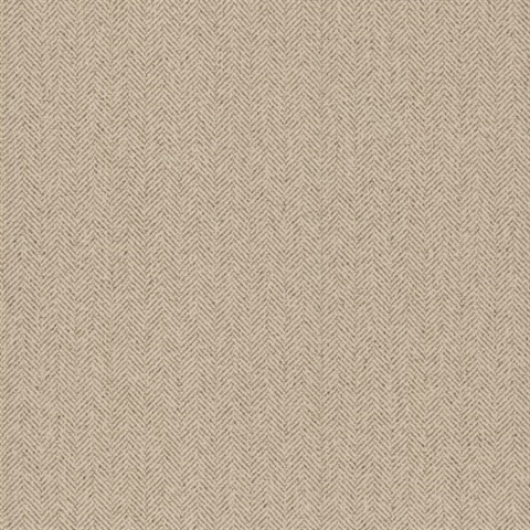 Tailored Chevron Hazelnut Wallpaper