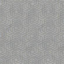 Tama Grey Geometric Wallpaper