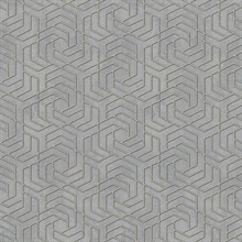 Tama Grey Geometric Wallpaper