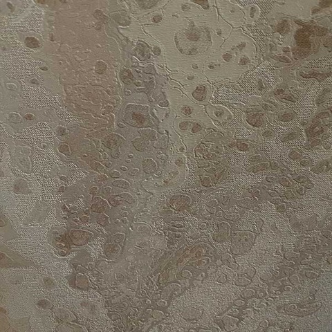 Tan Celestial Metallic Textured Wallpaper