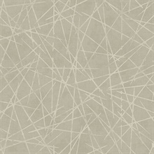 Tan Geometric Crosshatch Wallpaper