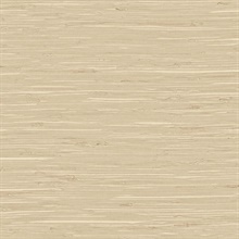 Tan Marion Faux Arrowroot Cloth Wallpaper