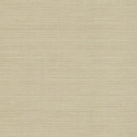 Tan Silk Textured Faux Fabric Wallpaper