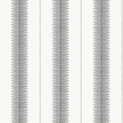 Tandem Stripe Black Wallpaper