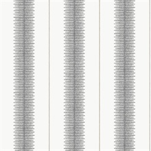 Tandem Stripe Black Wallpaper