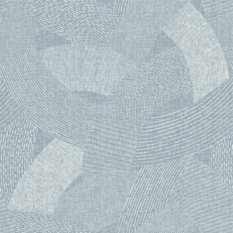 Tania Denim Woven Sketch Abstract Wallpaper