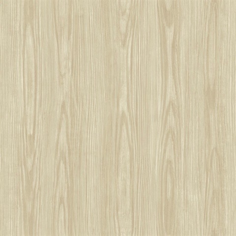 Tanice Eggshell Faux Wood Textured Wallpaper