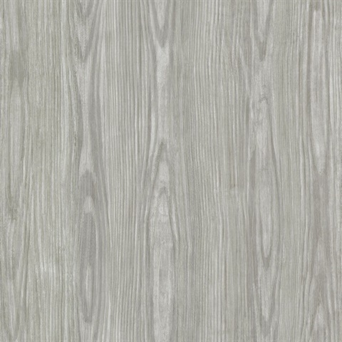 Tanice Taupe Faux Wood Textured Wallpaper