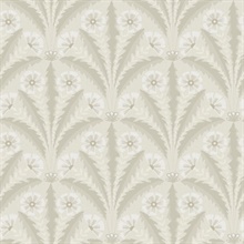 Tap Root Beige Floral Damask Wallpaper