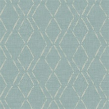 Tapa Teal Trellis