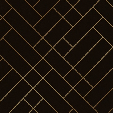 Tapet Café brown/gold Cafe Tile001 |Modern Designer Wallpaper