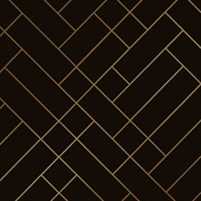 Tapet Café Tiles brown/gold