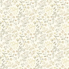 Tarragon Honey Dainty Meadow Wallpaper