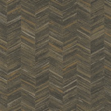Tatlin Brown Distressed Chevron Wallpaper