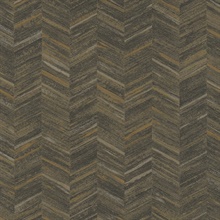 Tatlin Brown Distressed Chevron Wallpaper