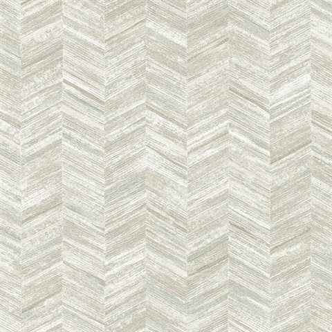 Tatlin Grey Distressed Chevron Wallpaper