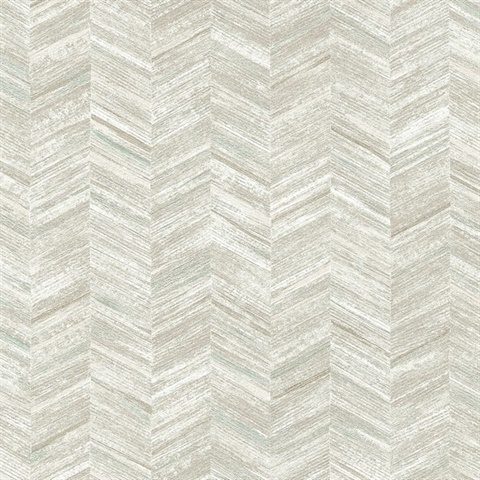 Tatlin Grey Distressed Chevron Wallpaper