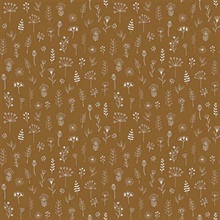 Tatula Chestnut Scandinavian Block Leaf Wallpaper