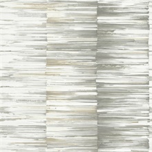 Taupe Artist's Palette Brushstroke Stripe Wallpaper