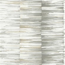 Taupe Artist&#39;s Palette Brushstroke Stripe Wallpaper