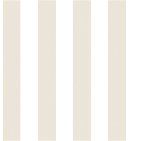 Beige Awning Stripe Wallpaper