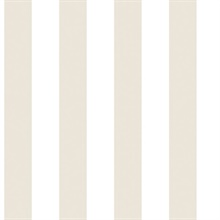 Taupe Awning Stripe Wallpaper